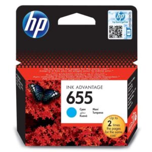 HP 655 CYAN INK CRTR