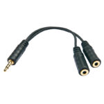 3.5mm Stereo Headphone Solitter 1 x 3.5mm M to 2x F 60mm
