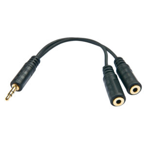 3.5mm Stereo Headphone Solitter 1 x 3.5mm M to 2x F 60mm