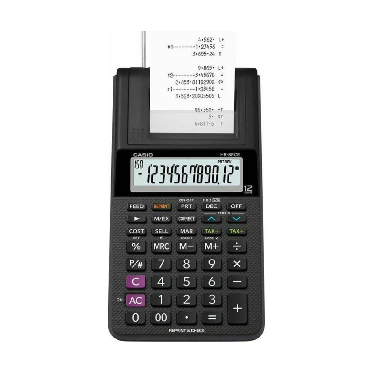 Casio Αριθμομηχανή HR-8RCE (HR-8RCE) (CASHR8RCE)