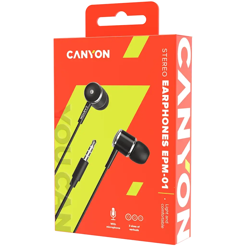 Canyon Stereo Headphones with mic 3.5mm