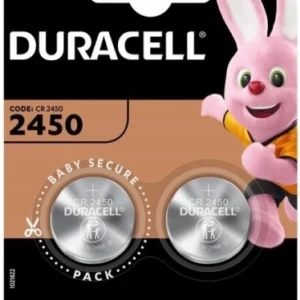 Duracell Electronics Μπαταρία Λιθίου Ρολογιών CR2450 3V 2τμχ