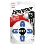 Energizer Μπαταρίες Ακουστικών Βαρηκοίας 675 1,4V 4τμχ (22579673)