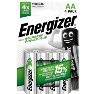 Energizer Power Plus Επαναφορτιζόμενες Μπαταρίες  AA Ni-MH 2000mAh  1.2V 4TMX (4827946)