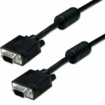 VGA Cable 2m HD15M - HD15M ΜΑΥΡΟ FERRITE