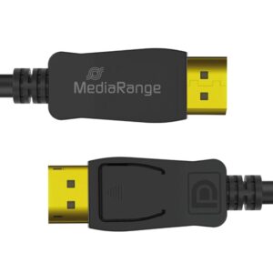 MediaRange DisplayPort Cable Ver. 2.1 40 Gbps 4K@120HZ 8K@60Hz True Color 2m