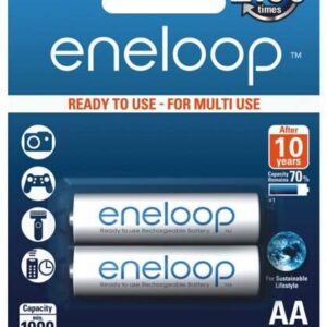 Μπαταρία Επαναφορτιζόμενη Panasonic Eneloop BK-3MCDE/2BE 2000 mAh size AA Ni-MH 1.2V Τεμ. 2