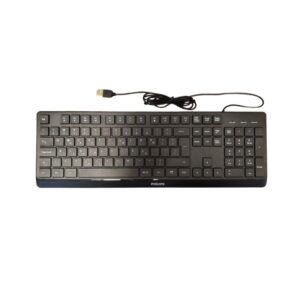 PHILIPS SPK6238 ΕΝΣΥΡΜΑΤΟ ΠΛΗΚΤΡΟΛΟΓΙΟ, ΜΑΥΡΟ