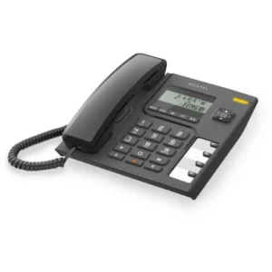 Σταθερό  Ψηφιακό Τηλέφωνο Alcatel T56 με Αναγνώριση Κλήσεων Ρύθμιση Έντασης και Επανάκληση Μαύρο